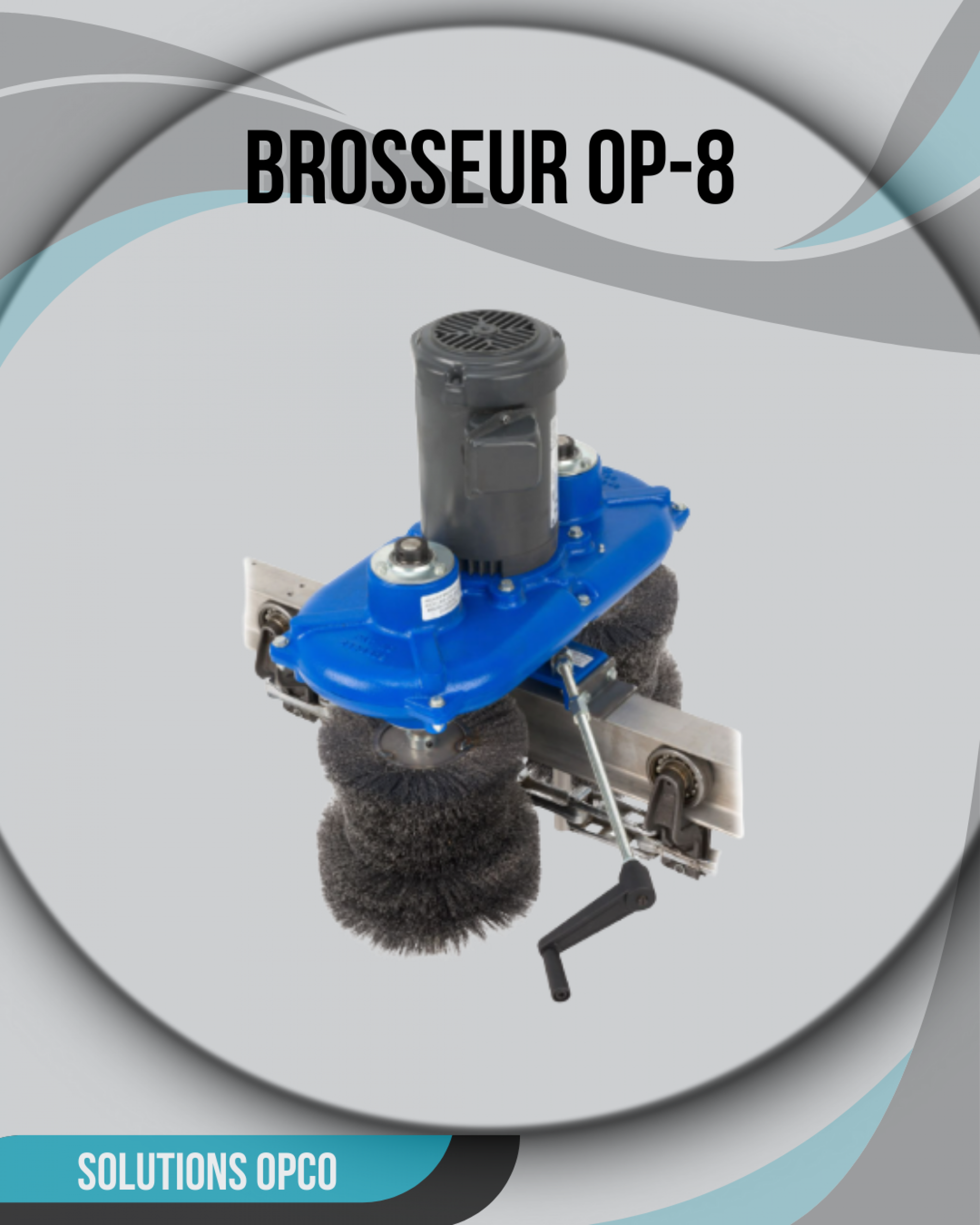 Syst&egrave;me de nettoyage pour convoyeur OPCO OP-8
