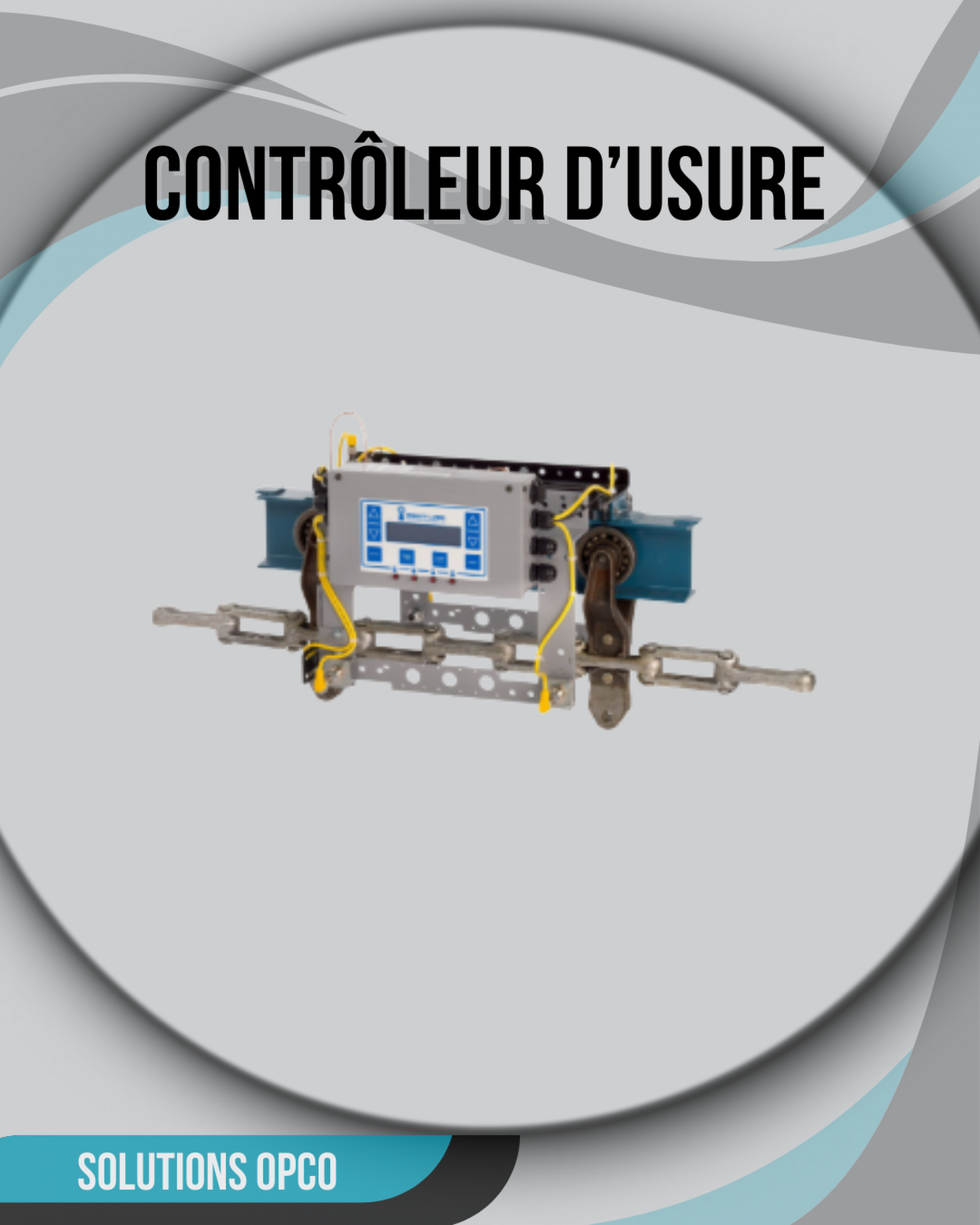Contr&ocirc;leur d'usure de chaine